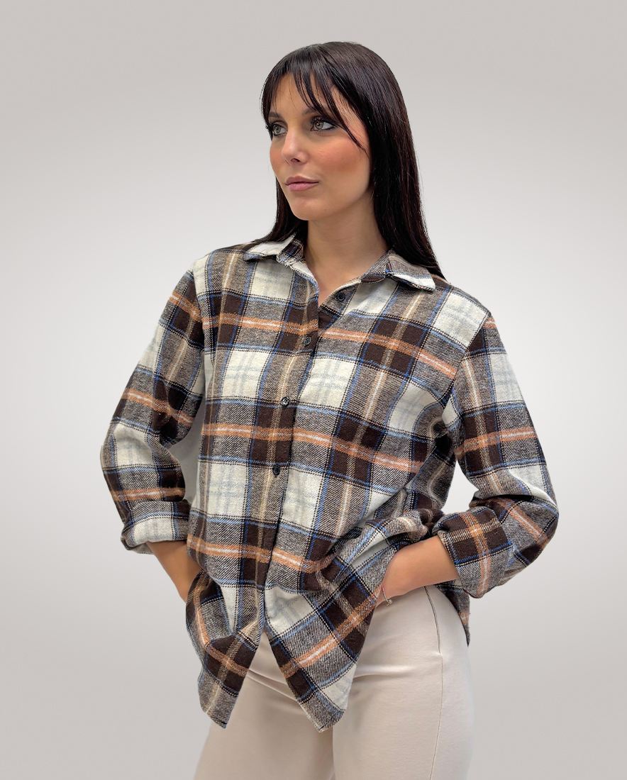 BRUSH CAMICIA QUADRONI FLANELL